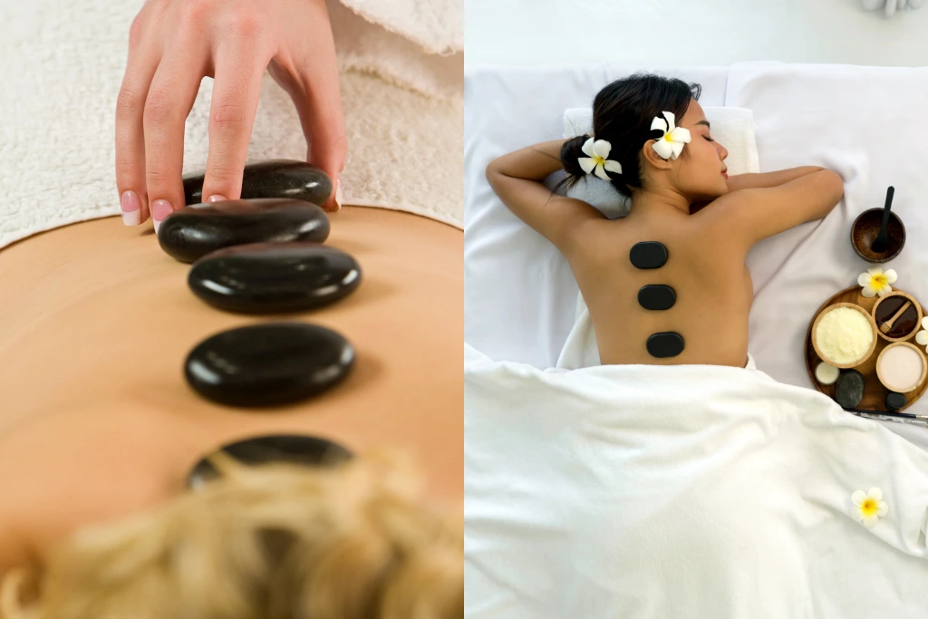 COUPLES MASSAGES WITH HOT STONE