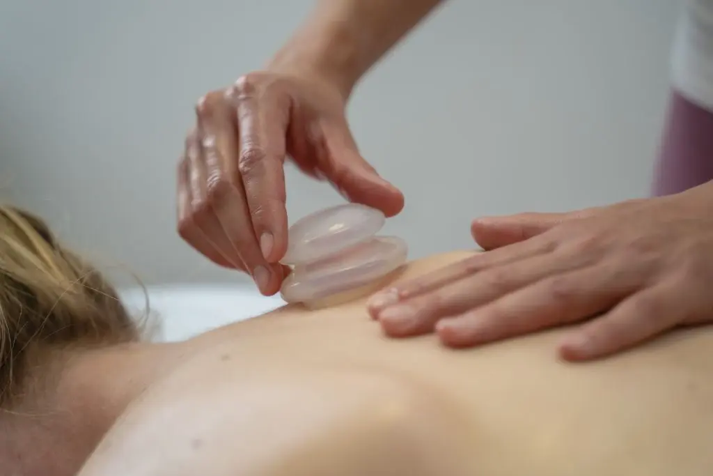 Cupping massage for deep tissue healing and stress reduction.