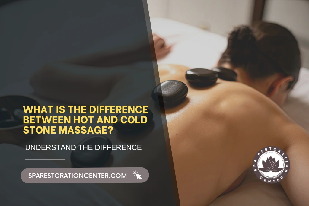 A person receiving a hot stone massage treatment with smooth black basalt stones placed along the spine in a tranquil spa setting.