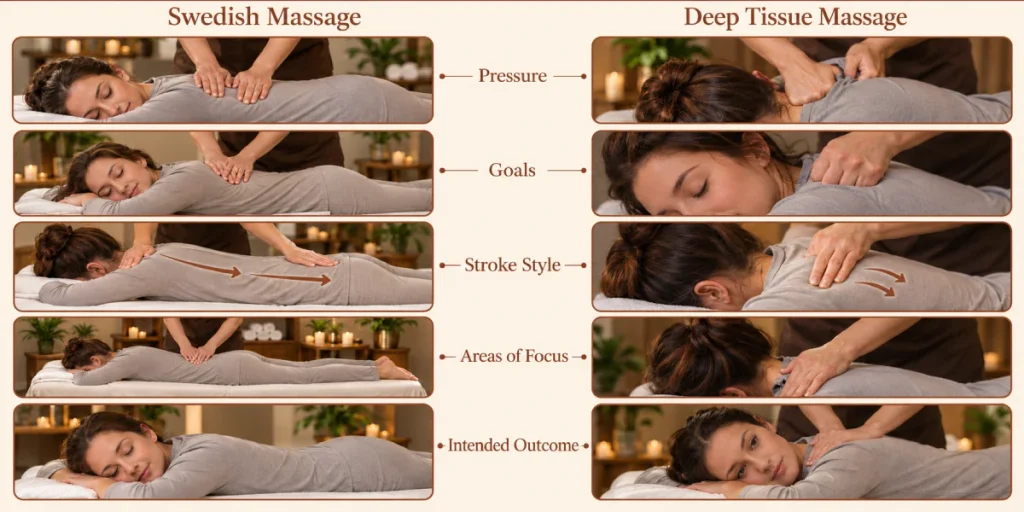 Swedish Massage vs. Deep Tissue Massage