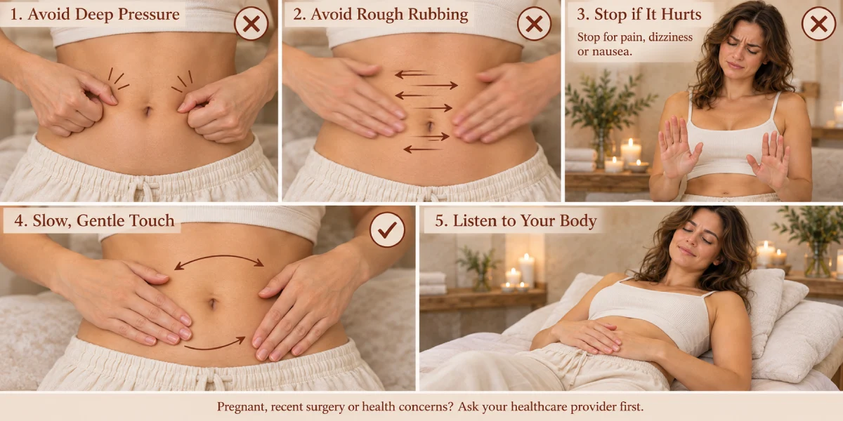 What to Avoid During a Stomach Massage