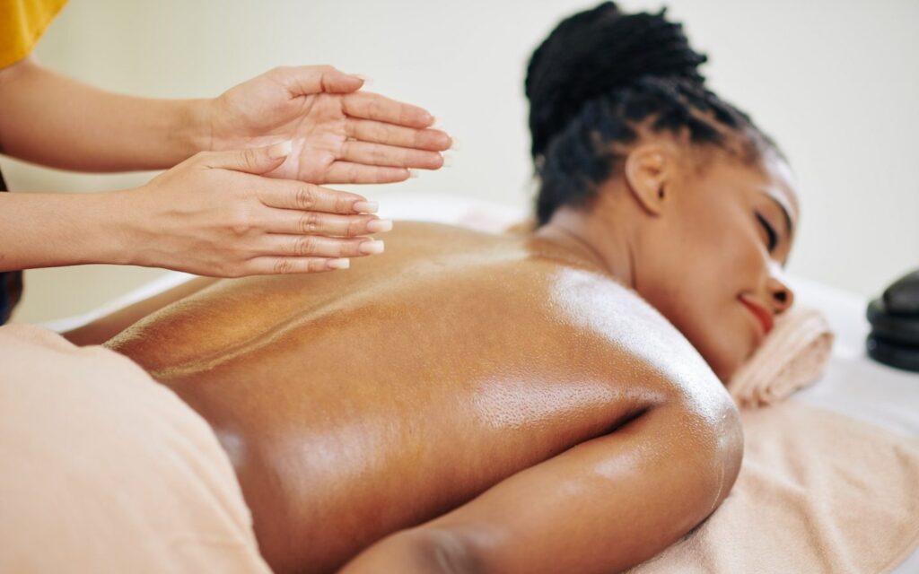 relaxing spa massage