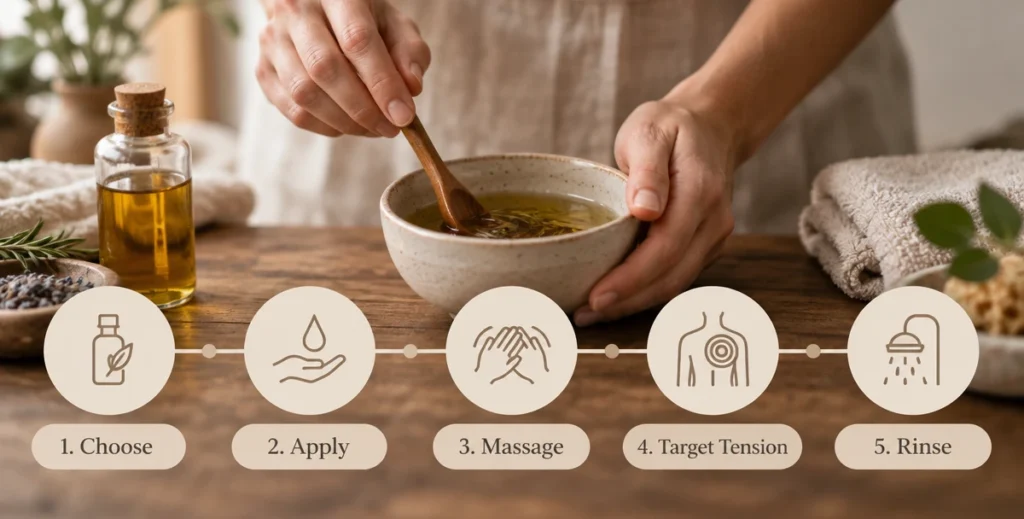 How to massage your scalp with oil