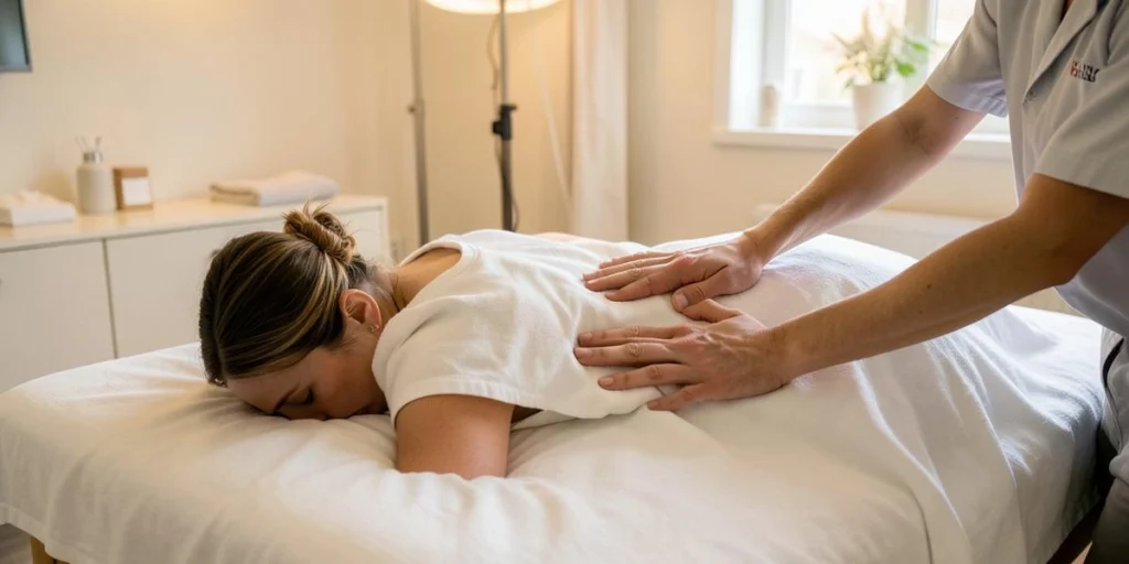 Lower back massage techniques