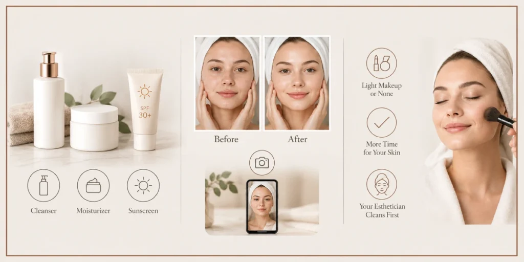before after facial